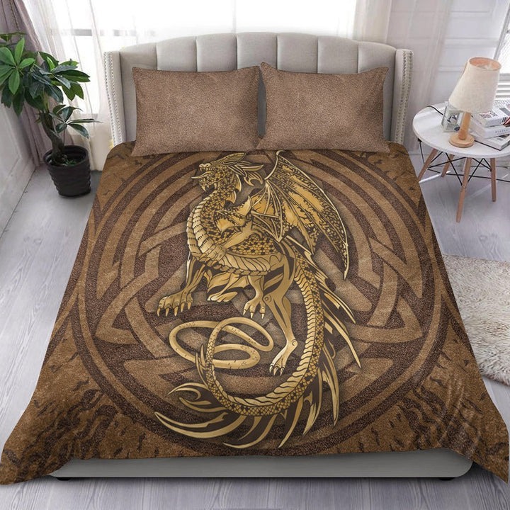 Celtic Vintage Dragon Bedding Set