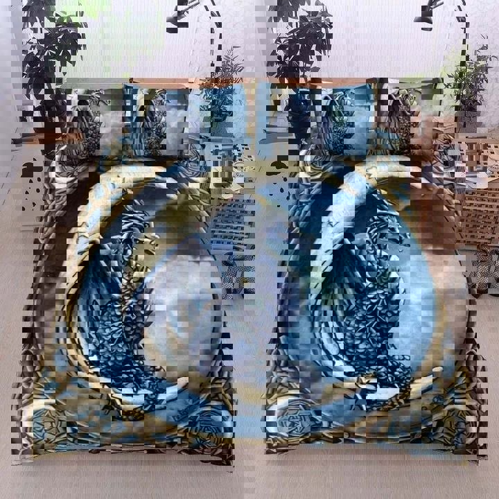 Dragon Bedding Set Dragon And Moon