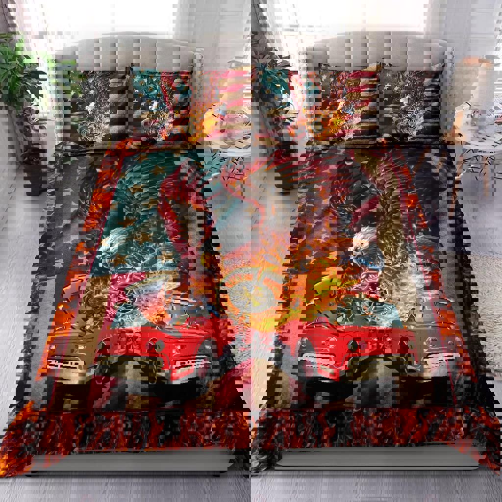 Firefighter Bedding Set Eagle Fire Truck